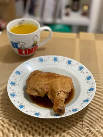 卤水鸡髀同烧卖