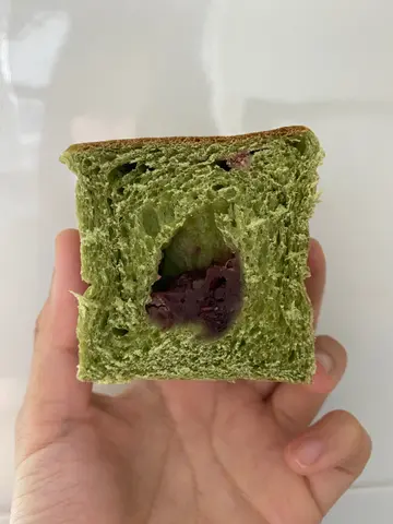 抹茶红豆小方包