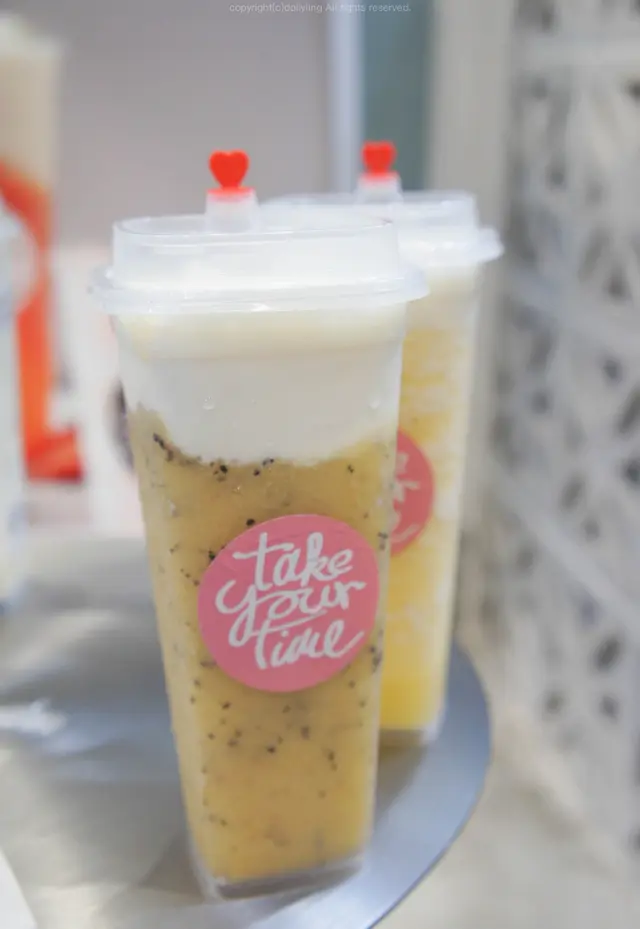 熱情果優格蓋茶