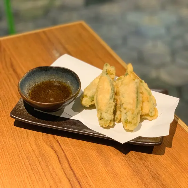 秋葵蝦肉天婦羅