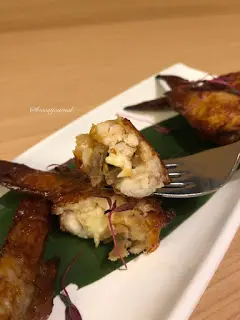 芝士蘑菇釀雞翼