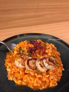 日本頂級帶子蕃茄汁意大利飯