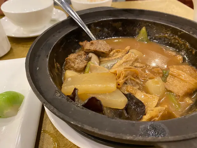 食到一半既支竹羊腩(素)