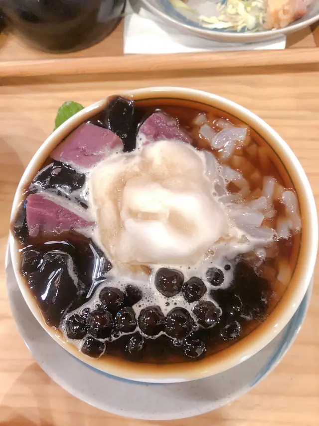 紫薯珍珠黑糖冰仙草