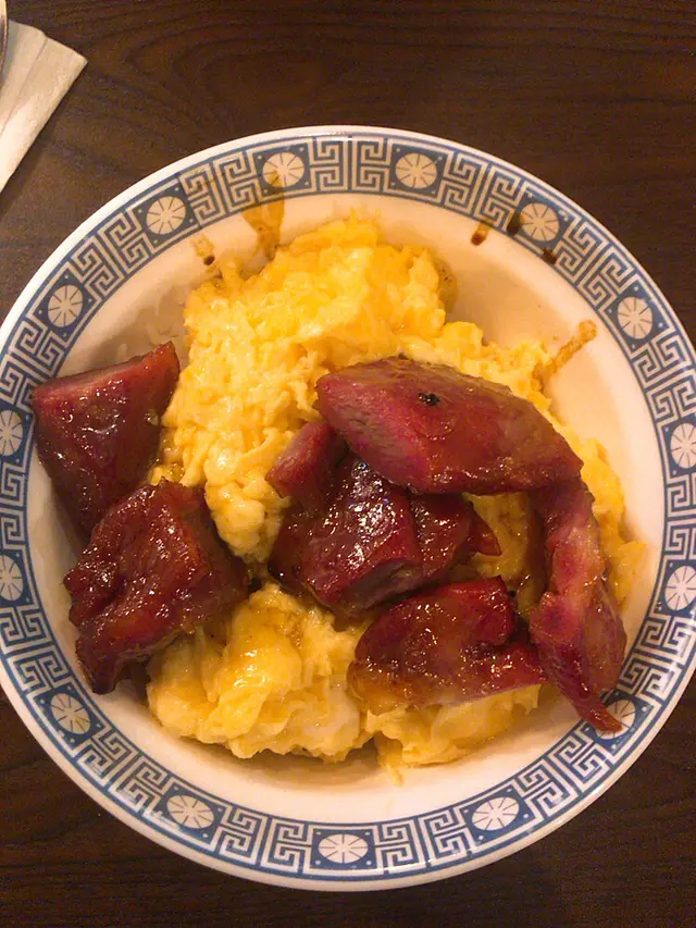 少爺炒蛋叉燒飯