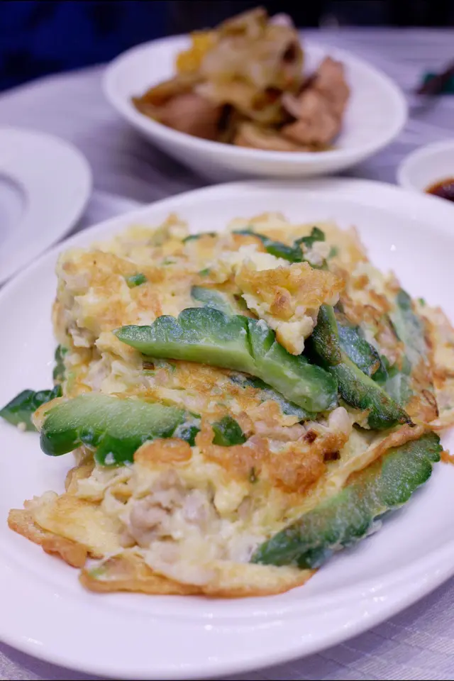 涼瓜肉鬆煎蛋角