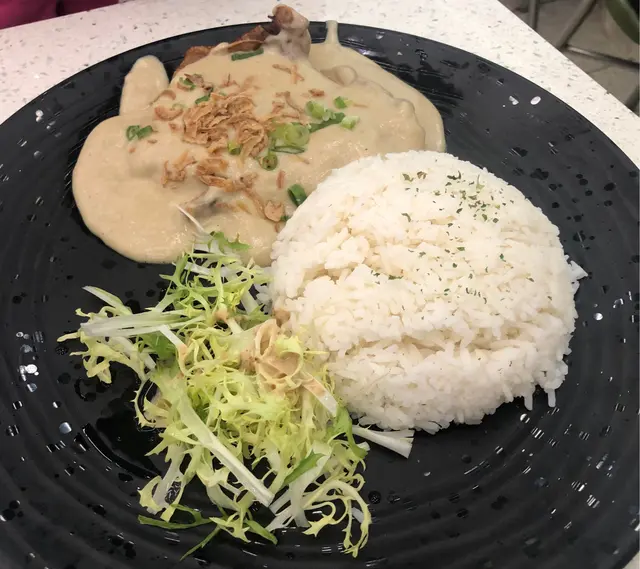 白咖喱豬扒飯