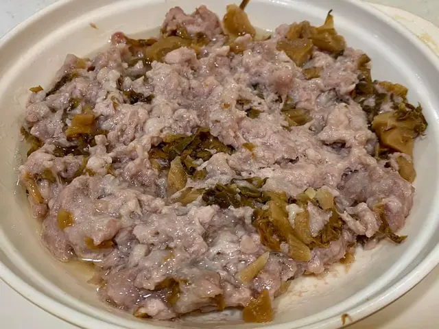 梅菜蒸肉餅