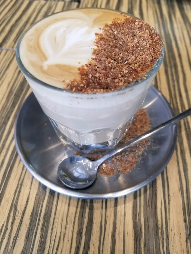 Latte roasted wheat germ