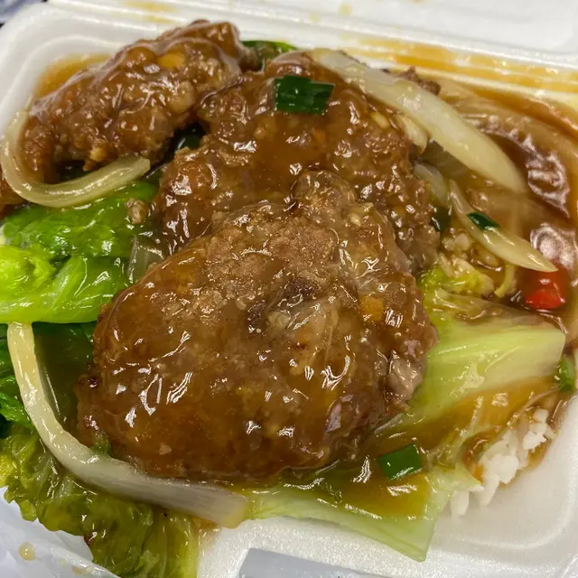 燒汁煎肉餅飯