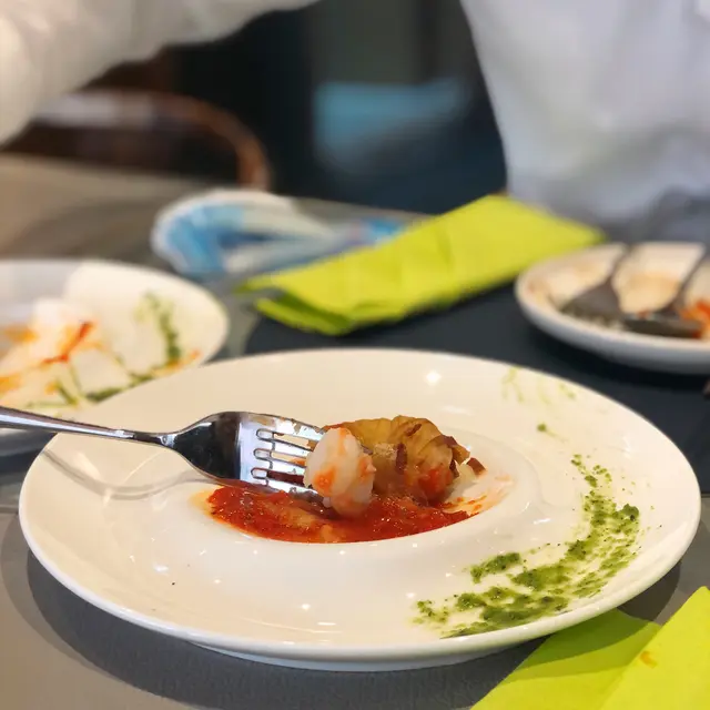 千絲虎蝦配日式芥末泡末