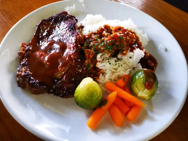 烤燒紐西蘭肉眼扒配紅酒燒汁