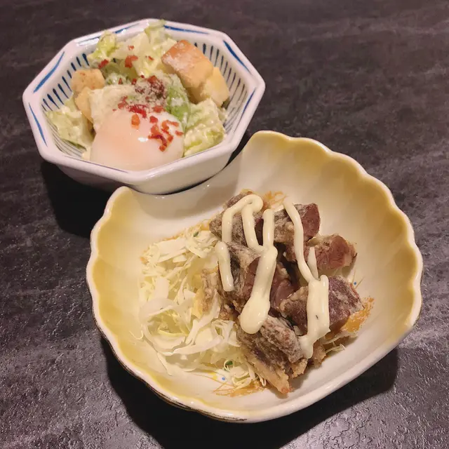 脆炸牛舌一啖一口 點上芥末醬 非常可口