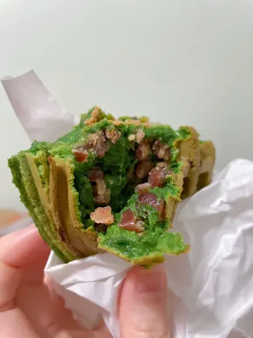 新派宇治抹茶红豆格仔饼