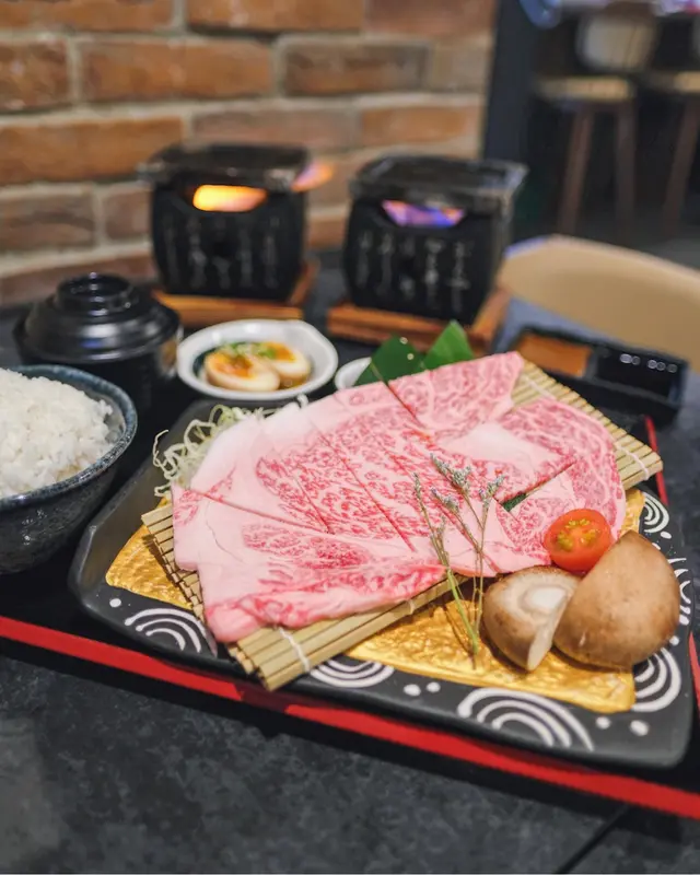 石燒A4和牛肉眼定食