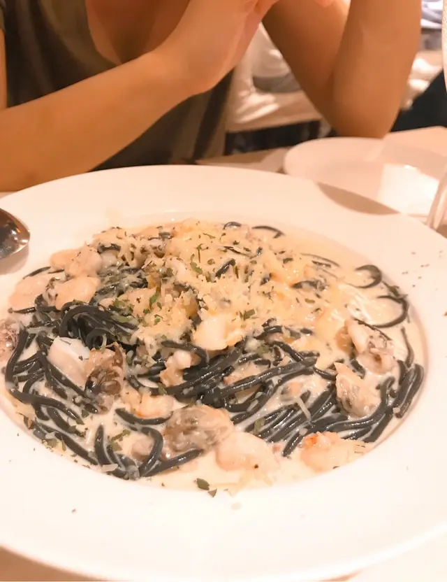 海洋墨汁意大利面