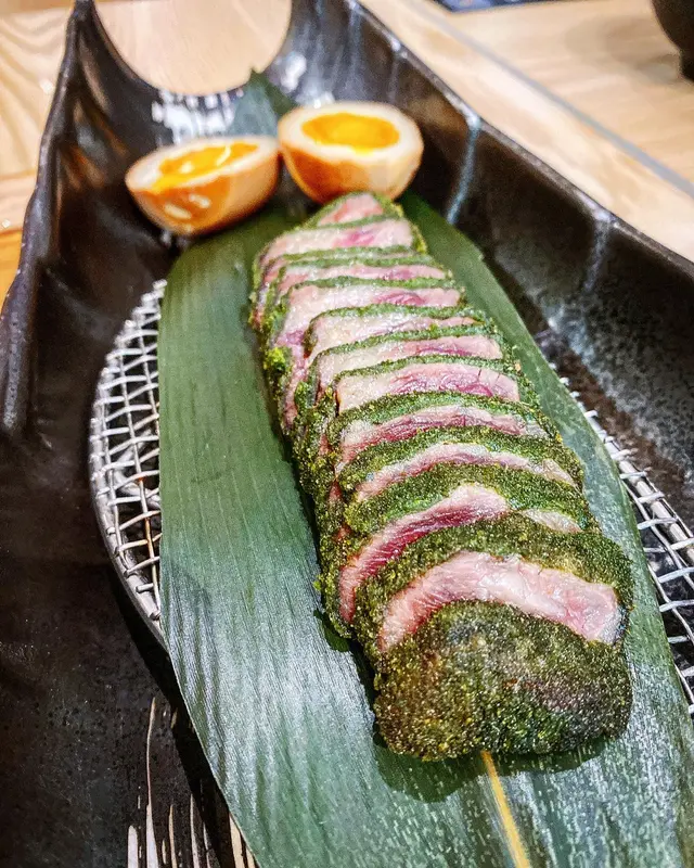 初見香草吉列牛+糖心蛋+贊岐烏冬