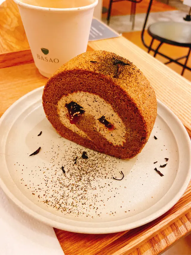 大紅袍黑糖麻糬蛋糕卷