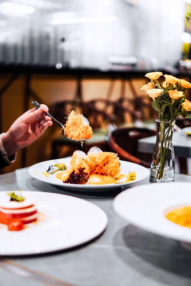 千絲素蝦配日式純素蛋黃醬