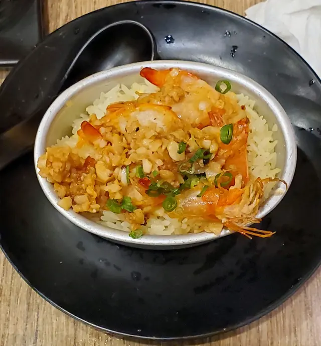 蒜蓉蒸蝦飯