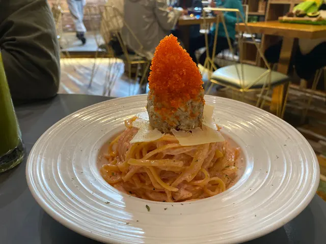 明太子蟹肉扁意粉