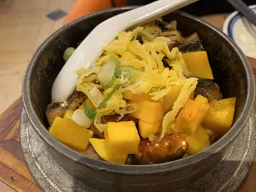南瓜鰻魚釜飯