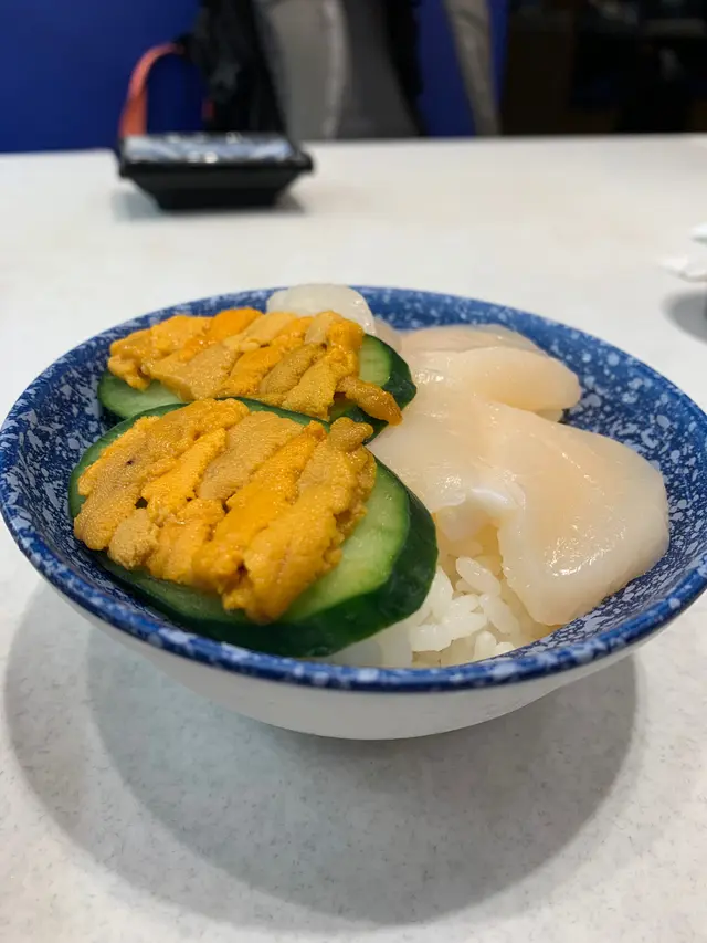 鮮帶子海膽迷你丼