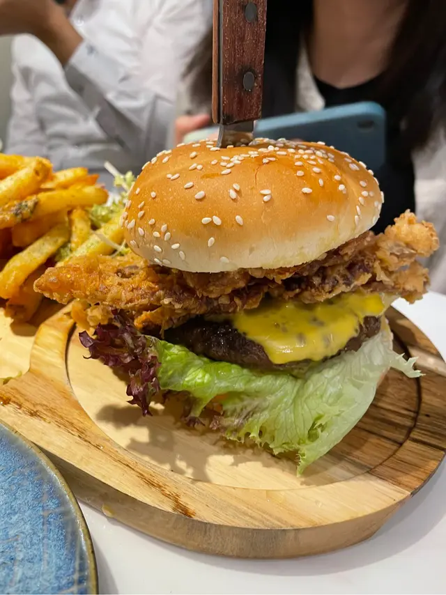 軟殼蟹安格斯芝士漢堡