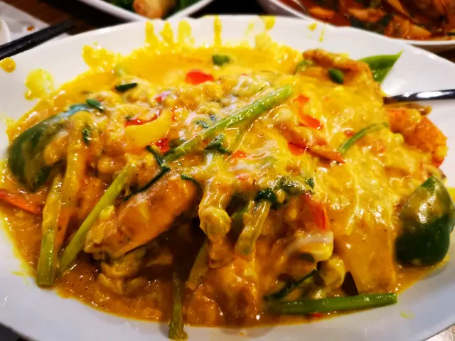 大虎蝦新鮮肉實,咖哩汁香濃味美