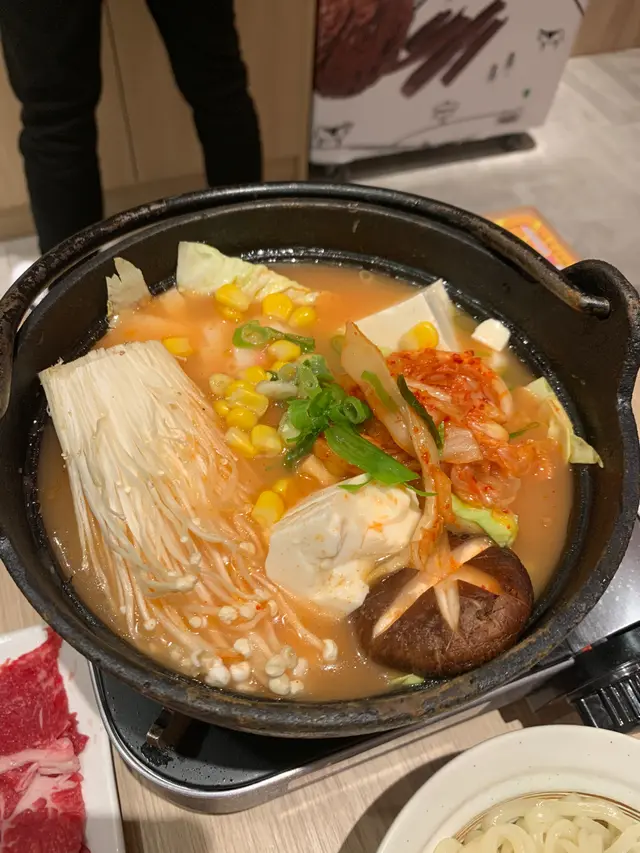牛肉壽喜燒(泡菜湯)