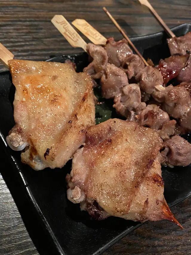 燒金菇肥牛卷、雞中翼、雞腎、牛舌
