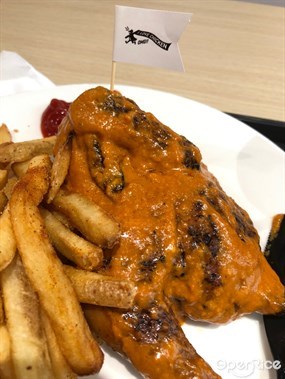 半隻烤雞配薯條及香霹靂汁 - 將軍澳的OMG Chicken