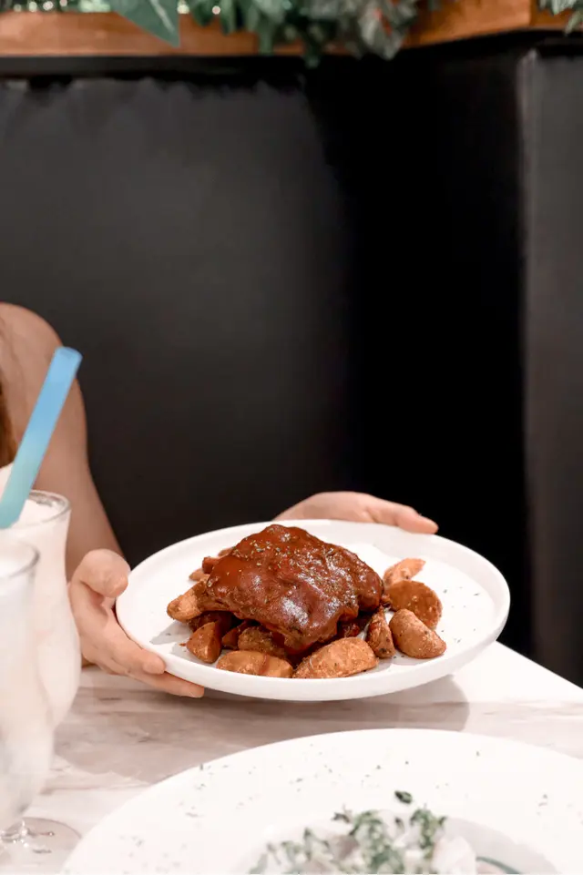 醬燒美國豬肋骨配薯角