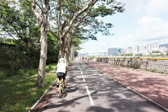 早餐後，借用酒店單車！