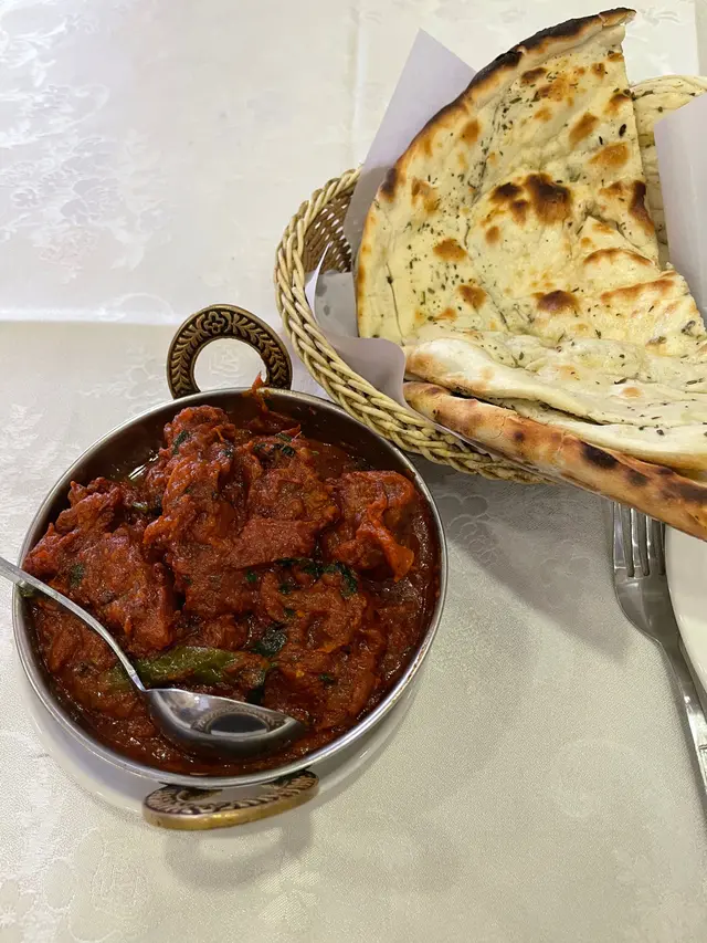 Mutton  Bhuna  mint  pharatha