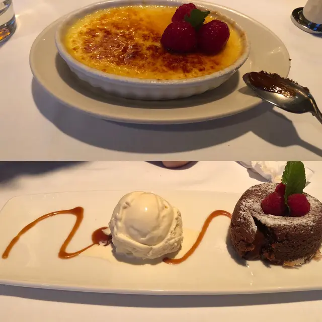 甜品 - 焦糖布丁/ 朱古力心太軟