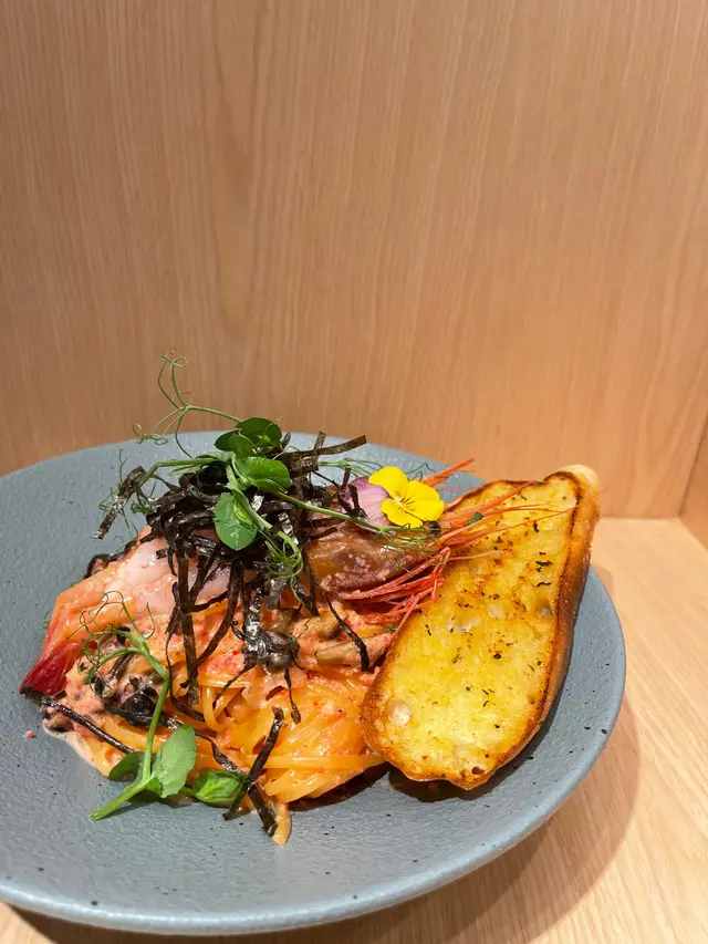 明太子甜蝦扁意粉