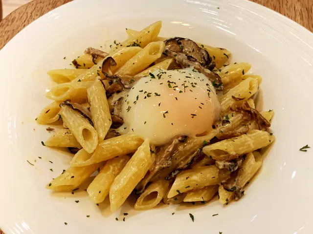 黑松露野菌溫泉蛋長通粉