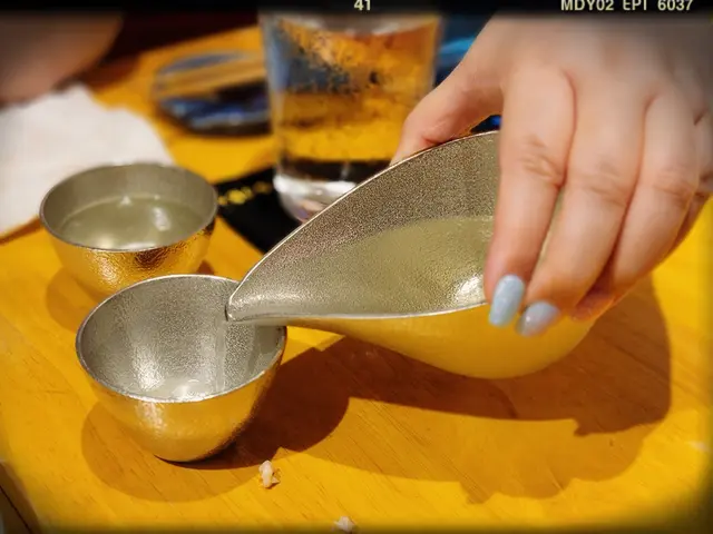 自備日本清酒配名牌「能作」純錫酒器