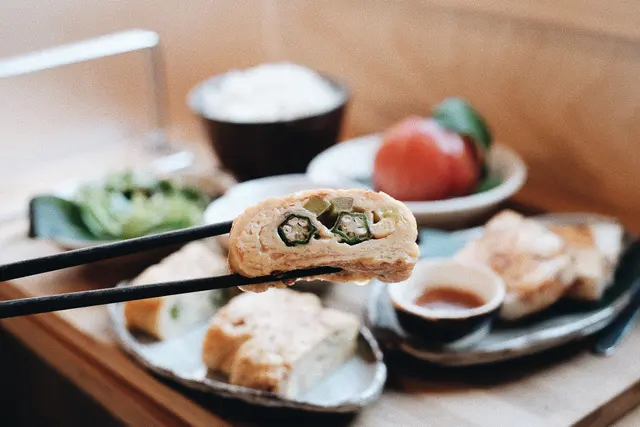 涼瓜秋葵玉子燒