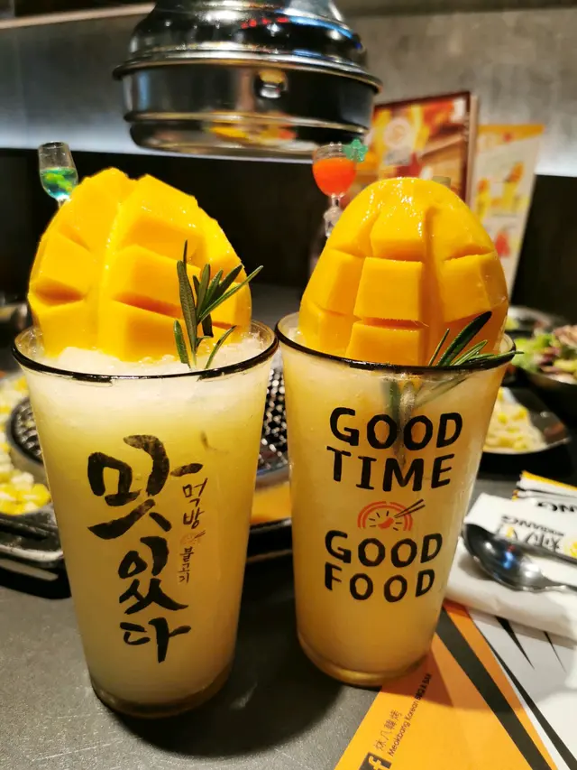 甜蜜蜜芒果梳打$36/杯