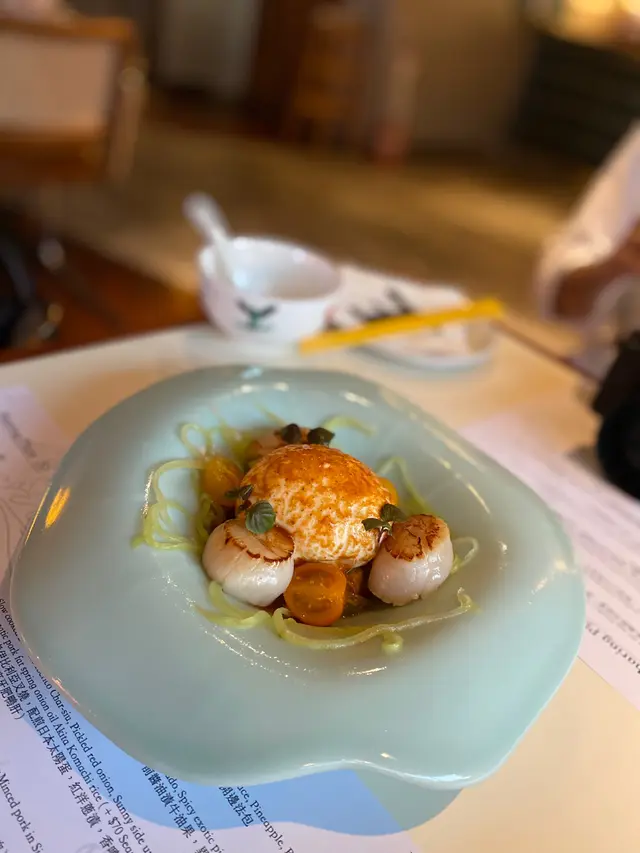 Daily  Special  帶子  配  burrata  cheese