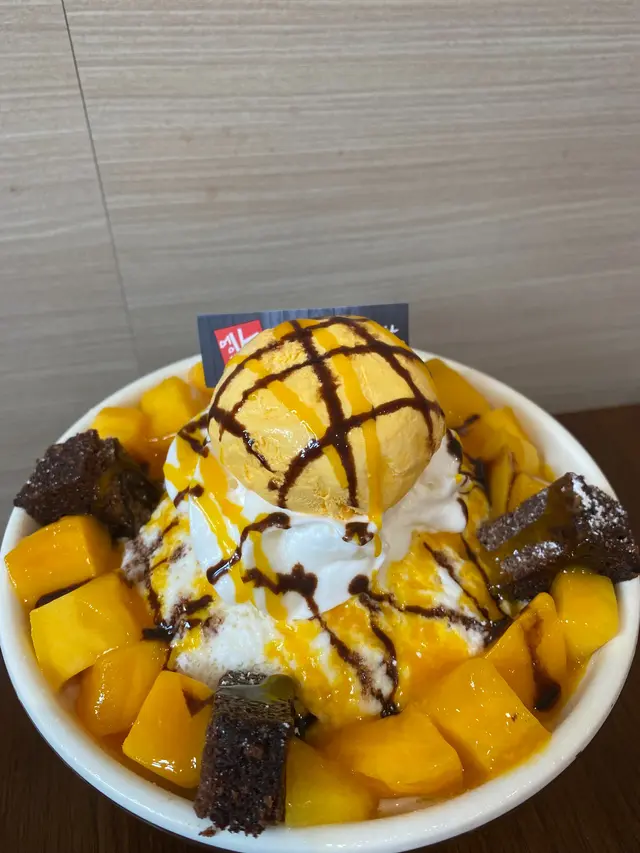 芒果布朗尼3.6牛乳雪花冰