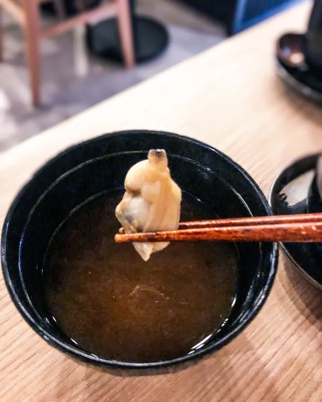 蜆肉麵鼓湯