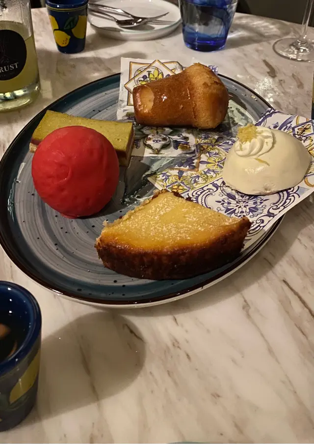 Leftovers pretending to  be "free  desserts"