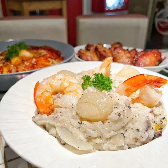 黑松露海蝦帶子意大利飯