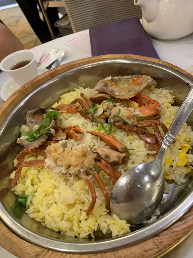 新鮮蟹仔，飯有些油膩
