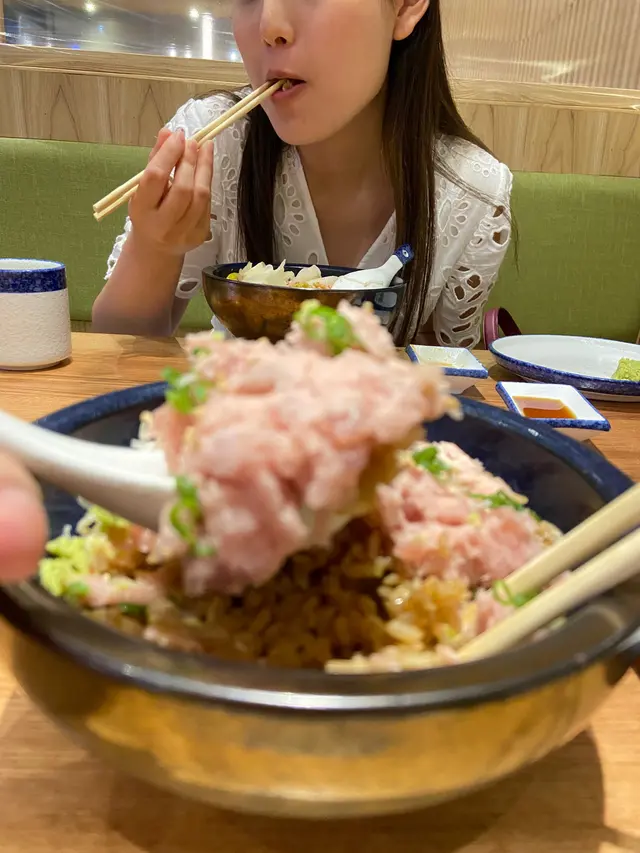 香蔥三文魚腩丼