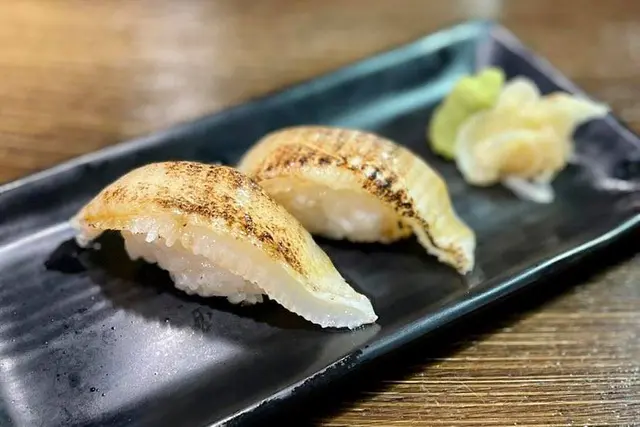 火炙左口魚邊壽司