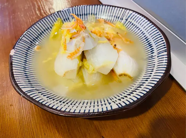 櫻花蝦煮娃娃菜